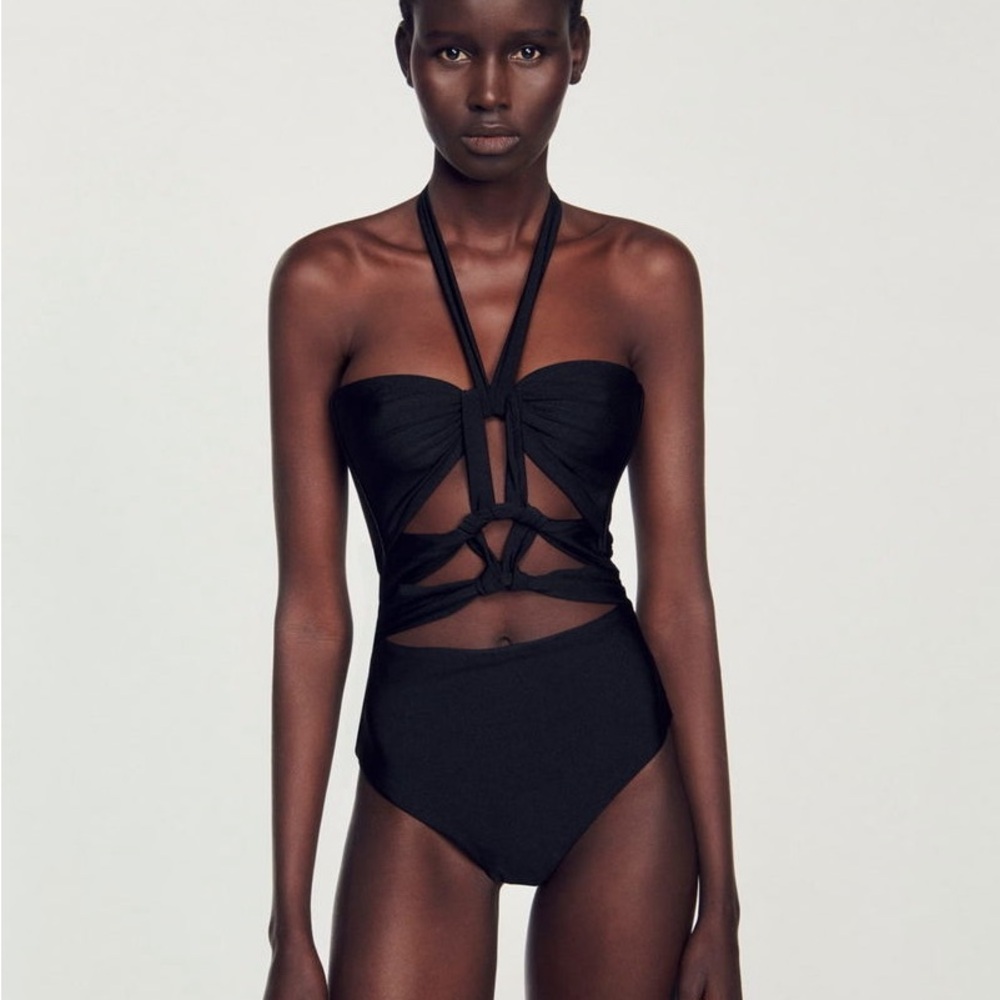 Sandro Elegant Black Swimsuit